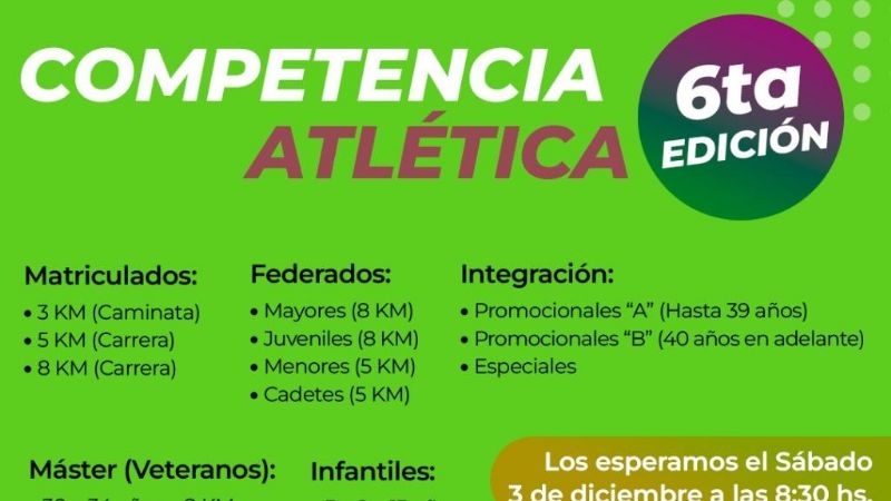 El sábado se corre la Competencia Atlética de profesionales economistas