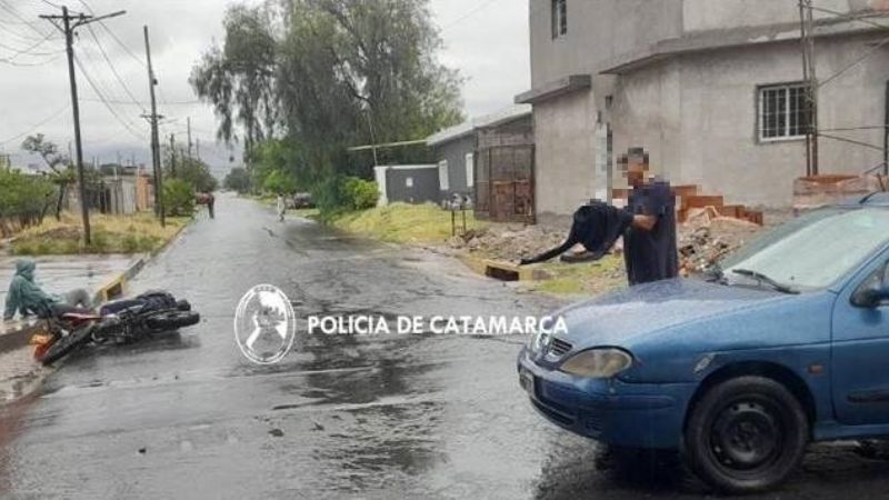 Motociclistas lesionados