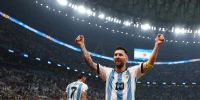 LA POSTAL DEL MUNDIAL...Lionel Messi, el capitán argentino, figura de Qatar 2022.