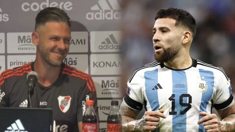 "Vení a retirarte en River" le pidió Demichelis a Otamendi