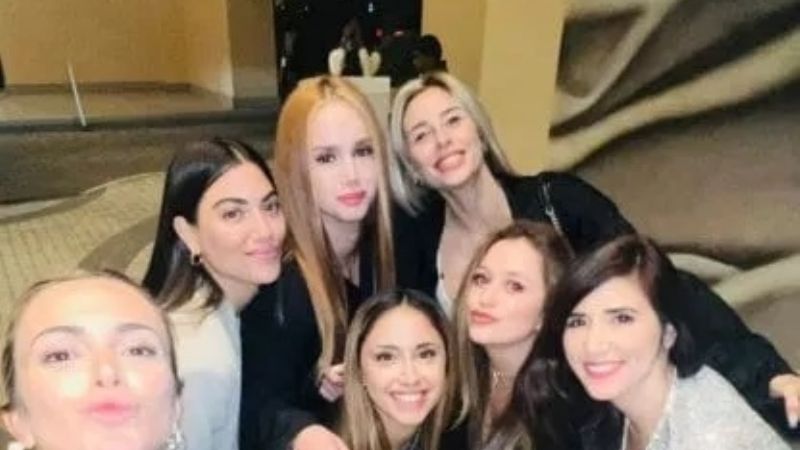 Cena de las parejas de los jugadores en la previa de Croacia