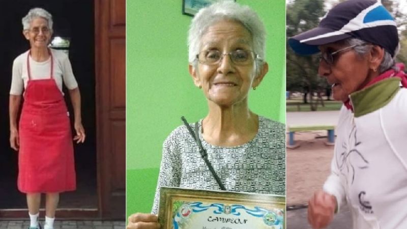 Homenaje a la "Tía María” Córdoba en la “coronación” de veteranos