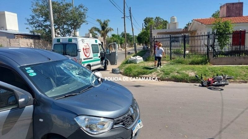 Siniestro vial en el norte de la Ciudad