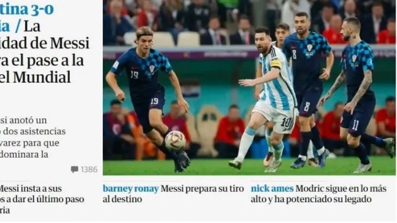 Elogios a la Argentina y loas a Messi en todo el mundo
