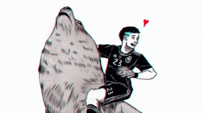 Promueven una estatua del “Dibu” a “cocochito” de un lobo marino