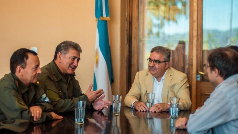 Raúl se reunió con el nuevo jefe de la Agrupación VIII de Gendarmería