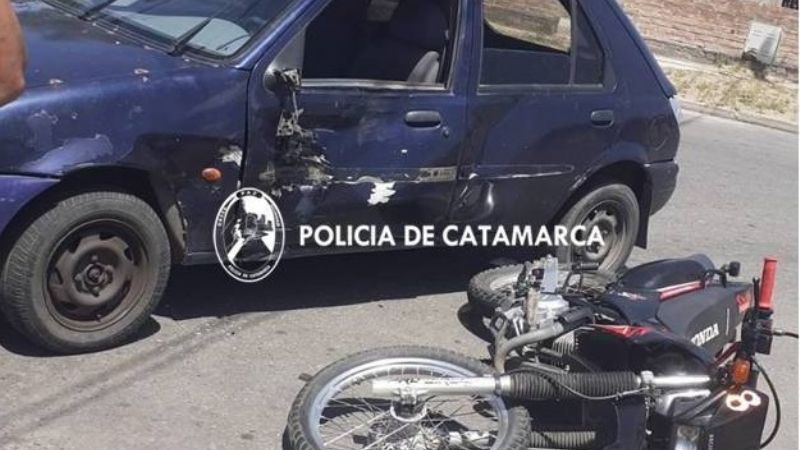 Motociclista lesionado