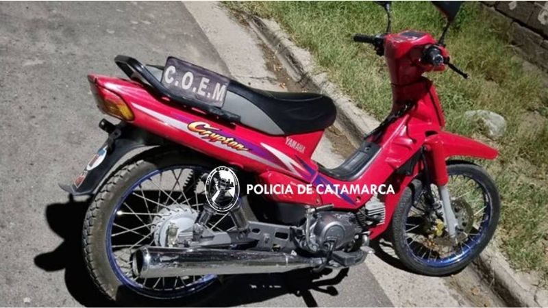 Recuperaron una motocicleta sustraída