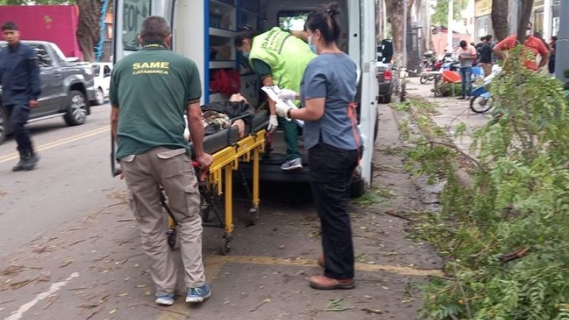 La tormenta dejó una estela de destrucción y accidentes