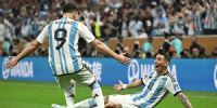 DI MARÍA hizo el segundo gol argentino y le convirtieron el penal del primer gol de Messi.