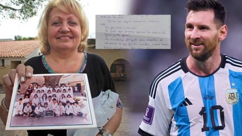 Emotiva carta de la primera maestra a “Lio” Messi