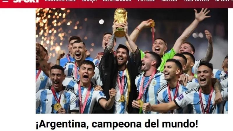 Repercusión mundial por el inolvidable título de Argentina