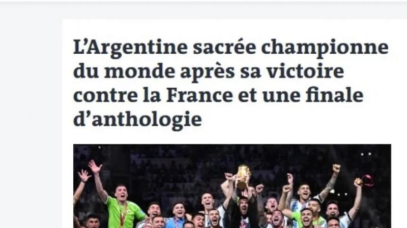 Repercusión mundial por el inolvidable título de Argentina