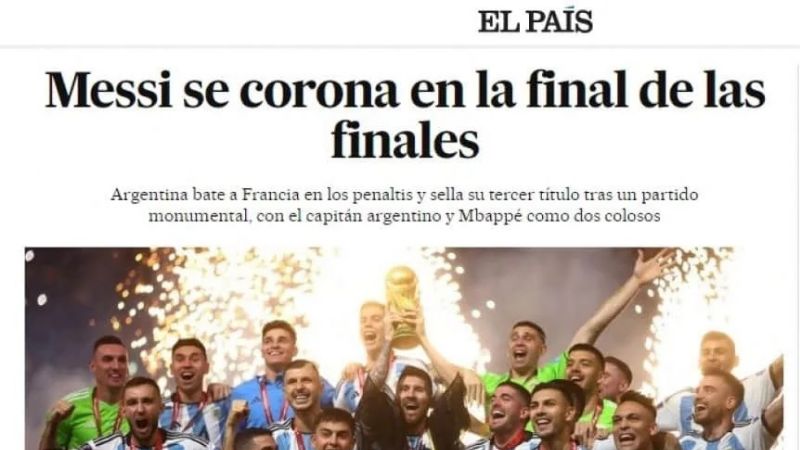 Repercusión mundial por el inolvidable título de Argentina