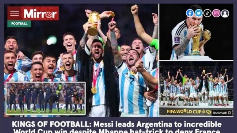 Repercusión mundial por el inolvidable título de Argentina