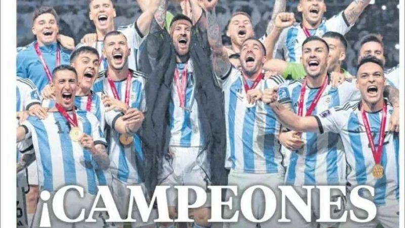 Los diarios argentinos dedicaron sus tapas al Campeón