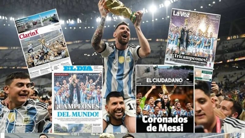 Los diarios argentinos dedicaron sus tapas al Campeón