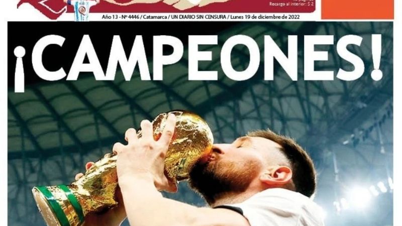 Los diarios argentinos dedicaron sus tapas al Campeón