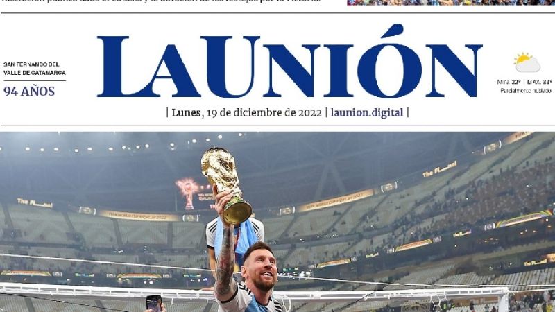 Los diarios argentinos dedicaron sus tapas al Campeón