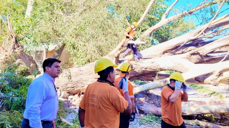 Continuan los trabajos luego del temporal