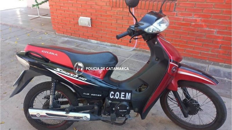 Detenido con moto robada