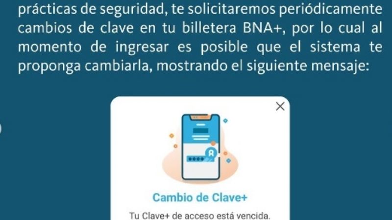 Cambio de Clave+ en BNA+