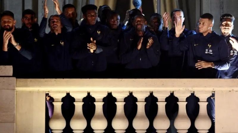 Los jugadores franceses tuvieron un cálido recibimiento