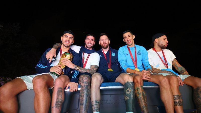 Los jugadores argentinos recibidos como héroes