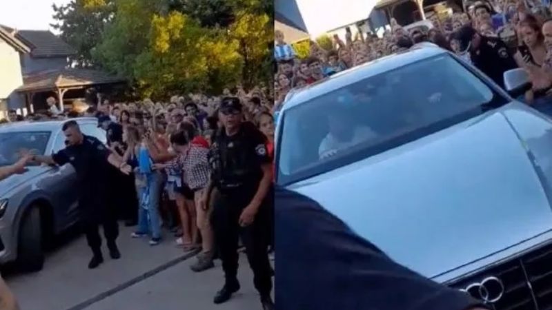 Messi ya está en Rosario; locura de los hinchas
