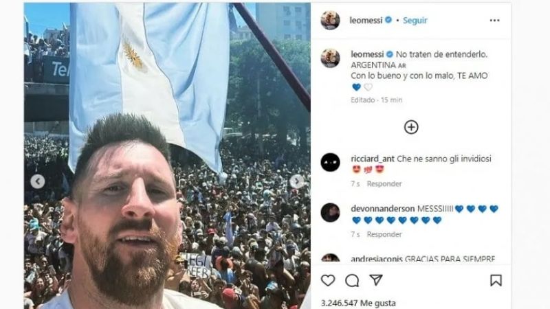 Messi, tras la locura por los campeones: "No traten de entenderlo"