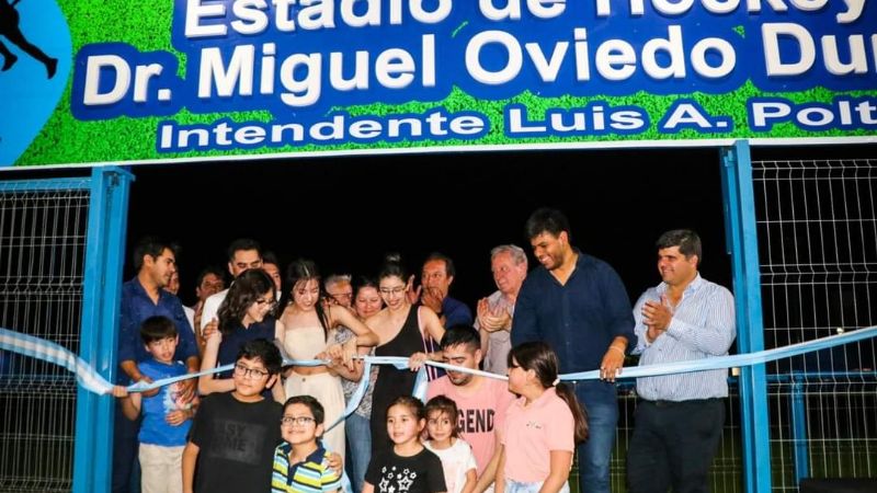 Recreo inauguró su nueva Cancha de Hockey Municipal