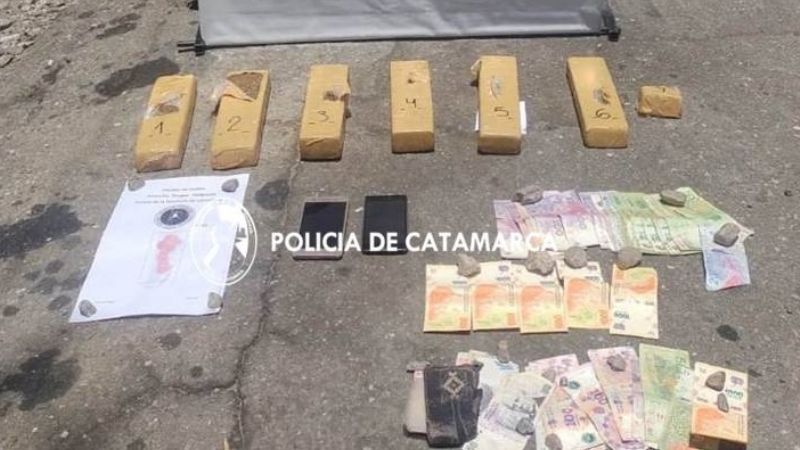 Incautan más de 5 kilos de marihuana