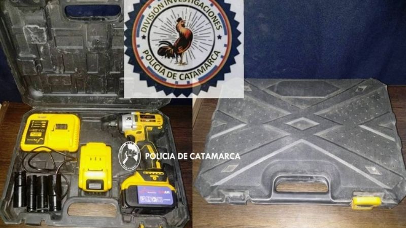 Recuperan herramientas robadas