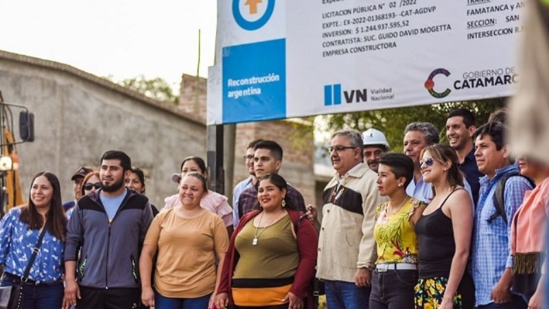 Inició la construcción de dos puentes en Santa María