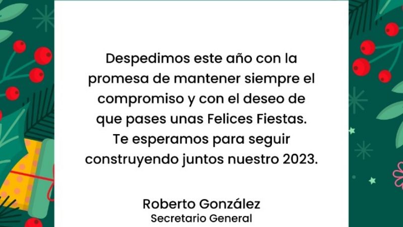 Centro de Empleados de Comercio saluda a sus afiliados