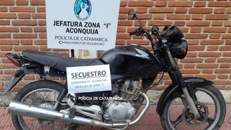 Secuestra una moto robada