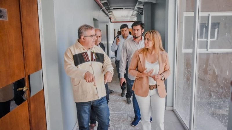Jalil e intendentes recorrieron obras en Fiambalá y Tinogasta