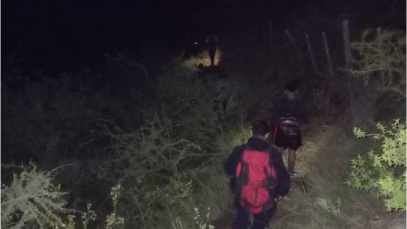 Se extraviaron en la lomadas de La Gruta