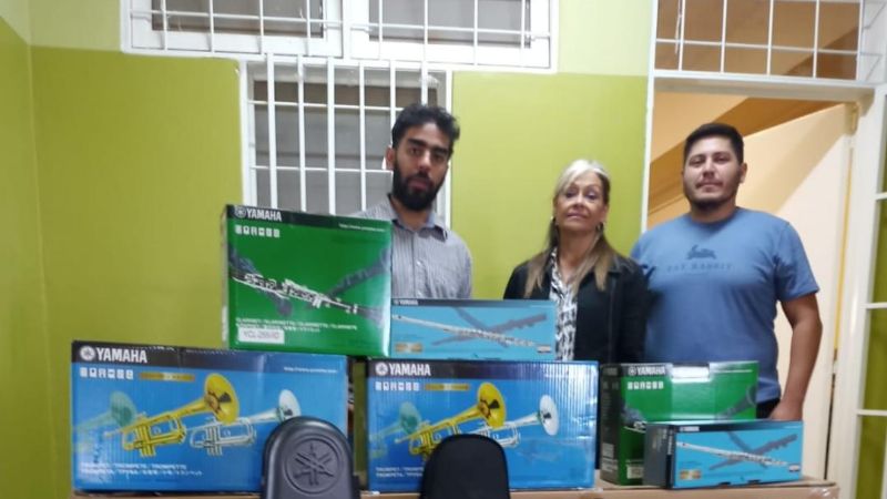 Entrega de instrumentos musicales para sedes orquestales de Catamarca