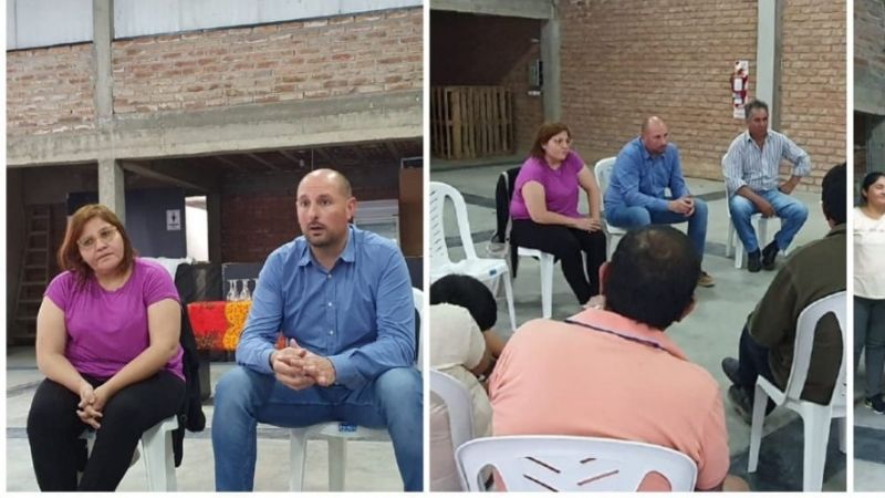 Marchioli se reunió con dirigentes y vecinos de Santa María