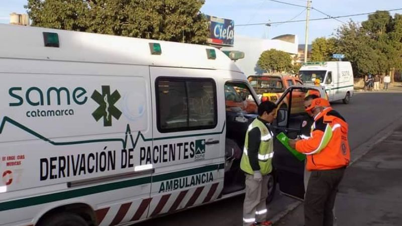 Una persona quedo hospitalizada tras un accidente vial