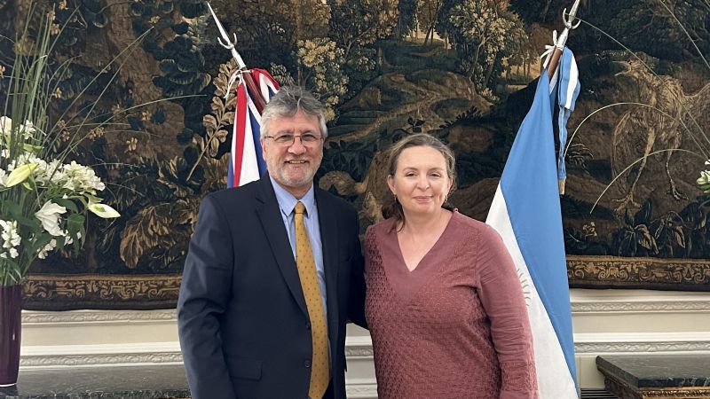 El senador Andrada se reunió con el Embajador de Israel y la Embajadora del Reino Unido