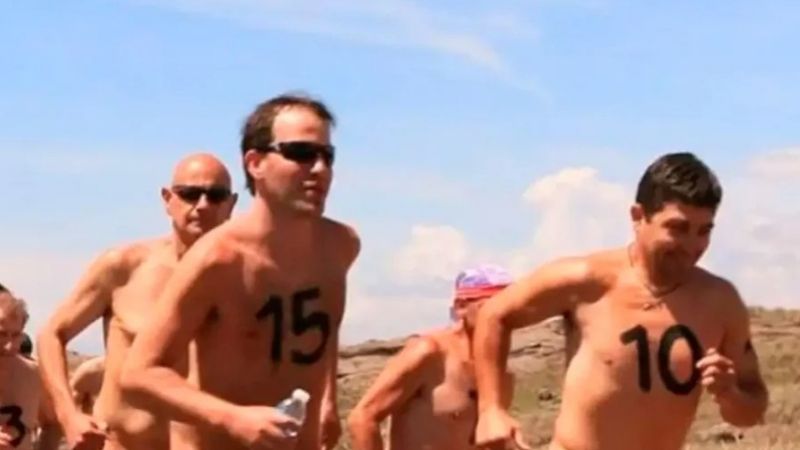 Maratón nudista en la provincia de Córdoba