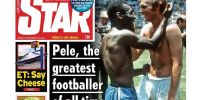 La disputa editorial llegó a la muerte de Pelé: así tituló Daily Star, en una comparación con la actualidad de Lionel Messi.