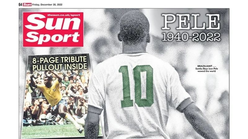 La muerte de Pelé en todos los diarios del mundo
