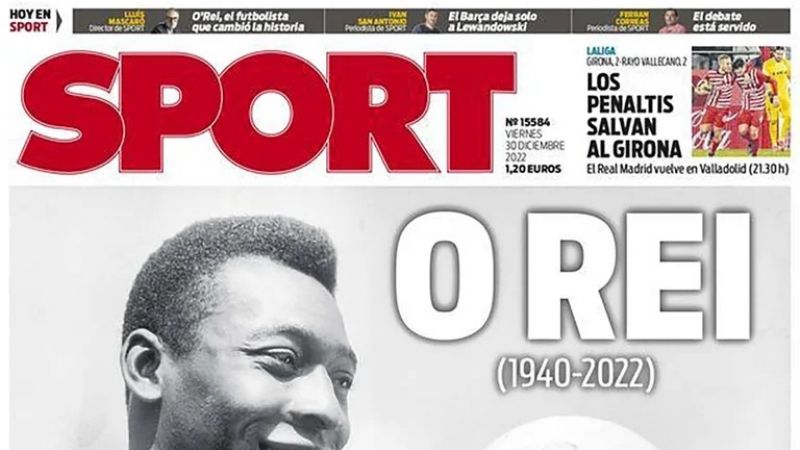 La muerte de Pelé en todos los diarios del mundo