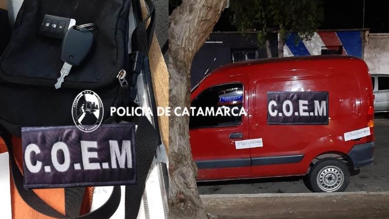 Una pareja detenida por robo