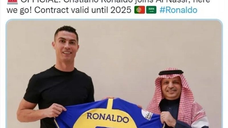 Al-Nassr de Arabia Saudita contrató a Cristiano Ronaldo