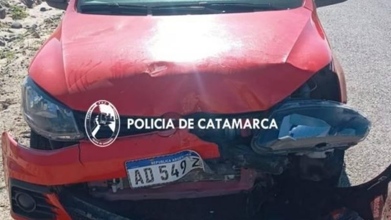 Siniestro vial en la localidad de Corral Quemado