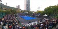 ALLÍ SE ESTÁ DISPUTANDO la final del México Major Premier Padel, con el catamarqueño Agustín tapia en cancha.